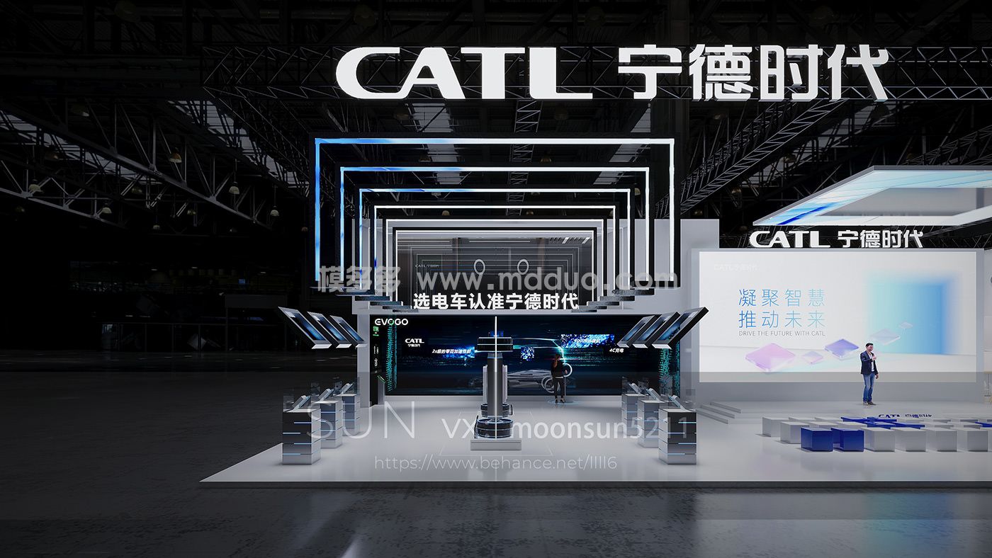 CATL 宁德时代 车展 3面开 科技车展台(图3)
