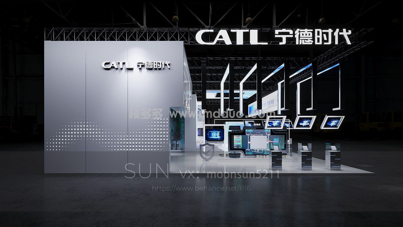 CATL 宁德时代 车展 3面开 科技车展台(图5)