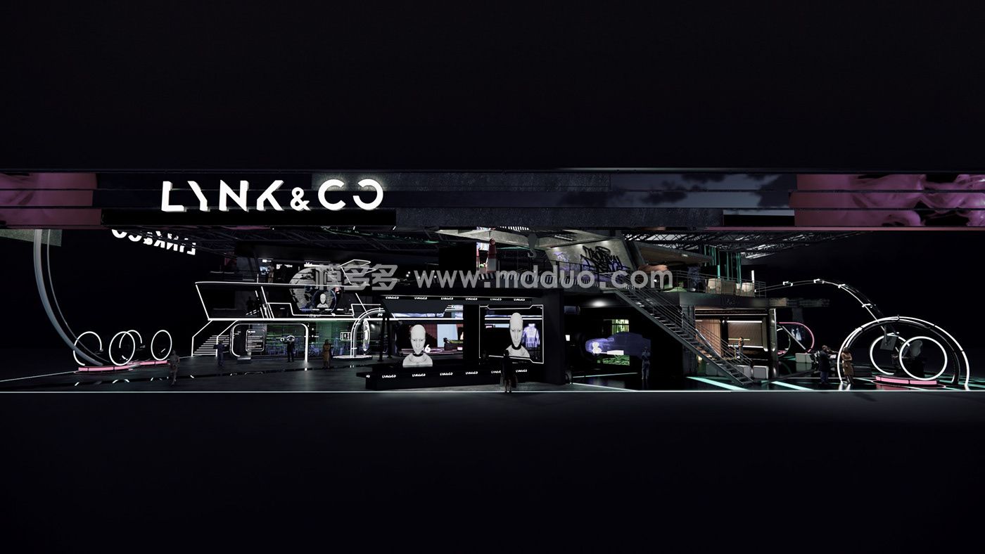 LYNK&CO汽车展台设计