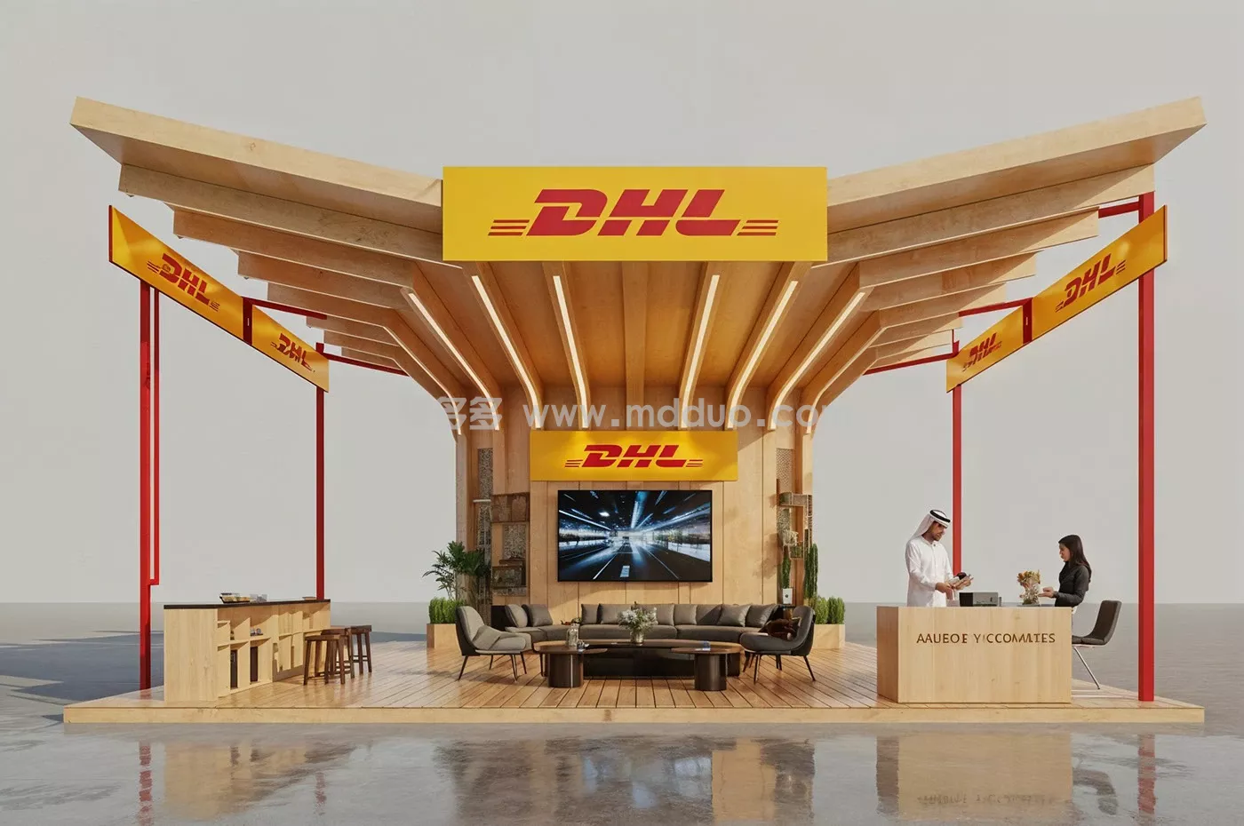 DHL Booth Saudi Arabia Expo AI