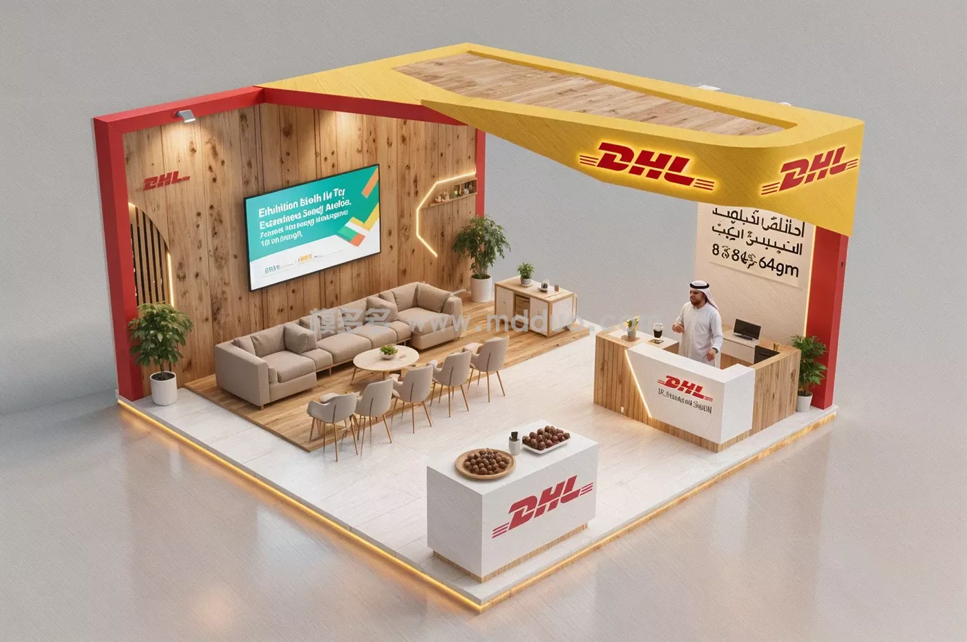 DHL Booth Saudi Arabia Expo AI(图3)
