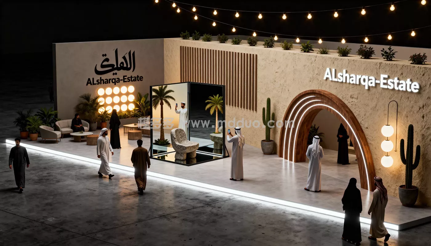 Al-Sharqa Estate Booth Ai Concept(图3)
