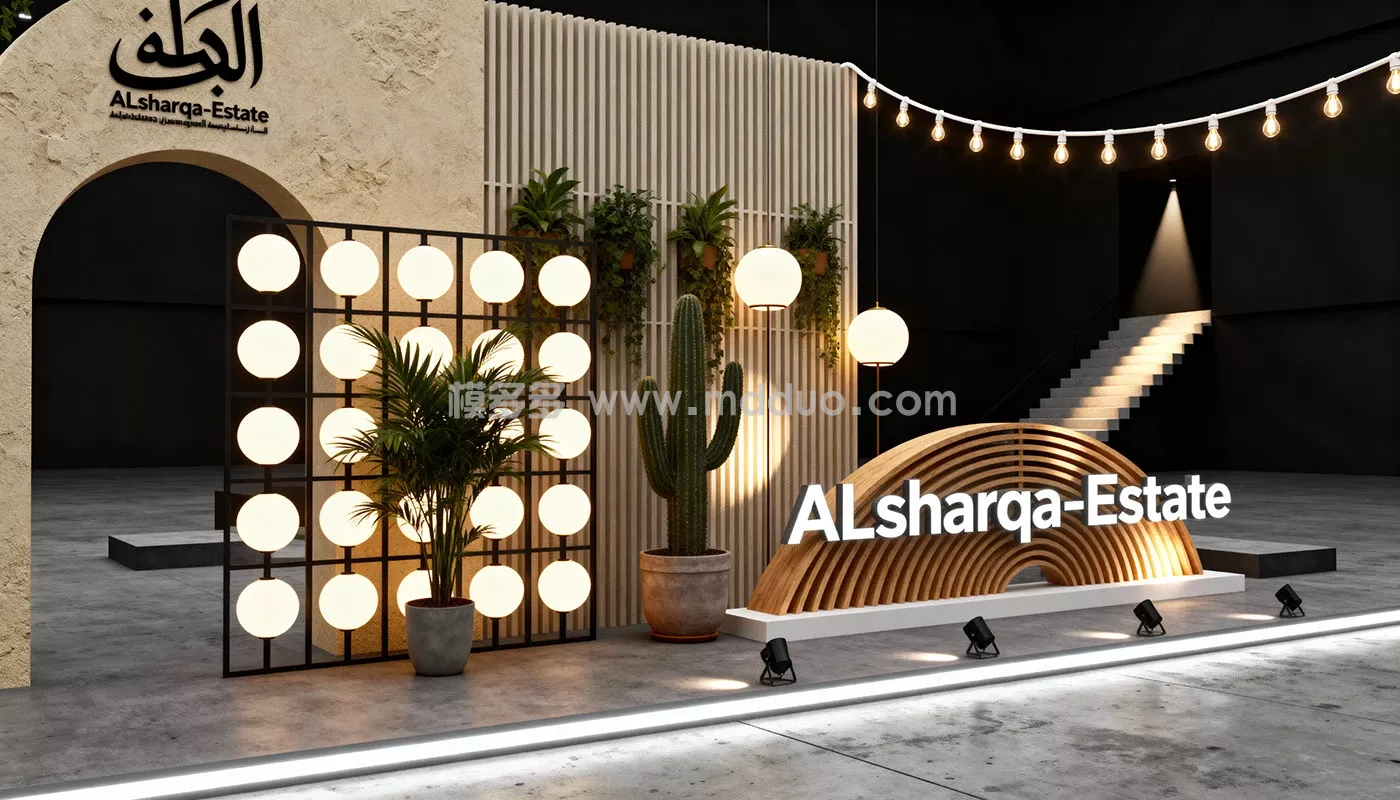 Al-Sharqa Estate Booth Ai Concept(图2)