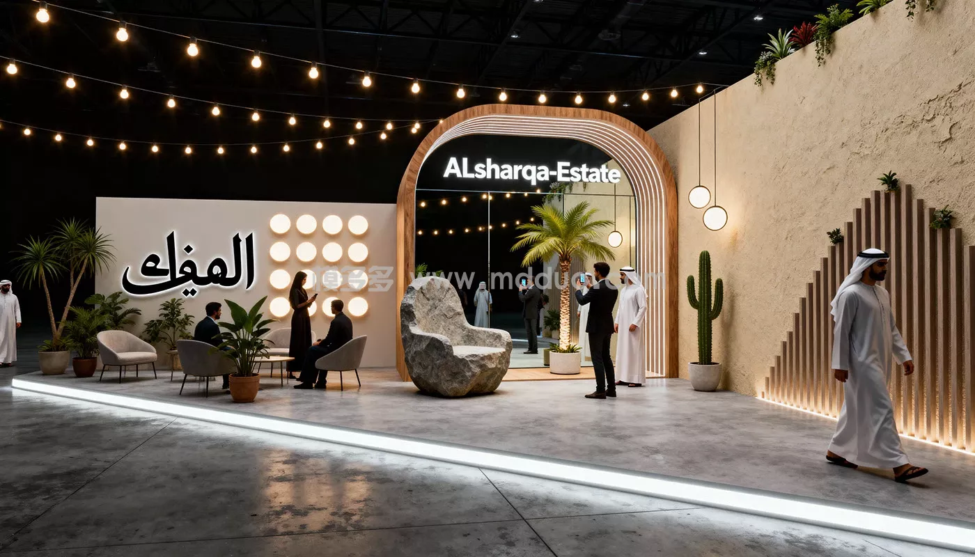 Al-Sharqa Estate Booth Ai Concept(图4)