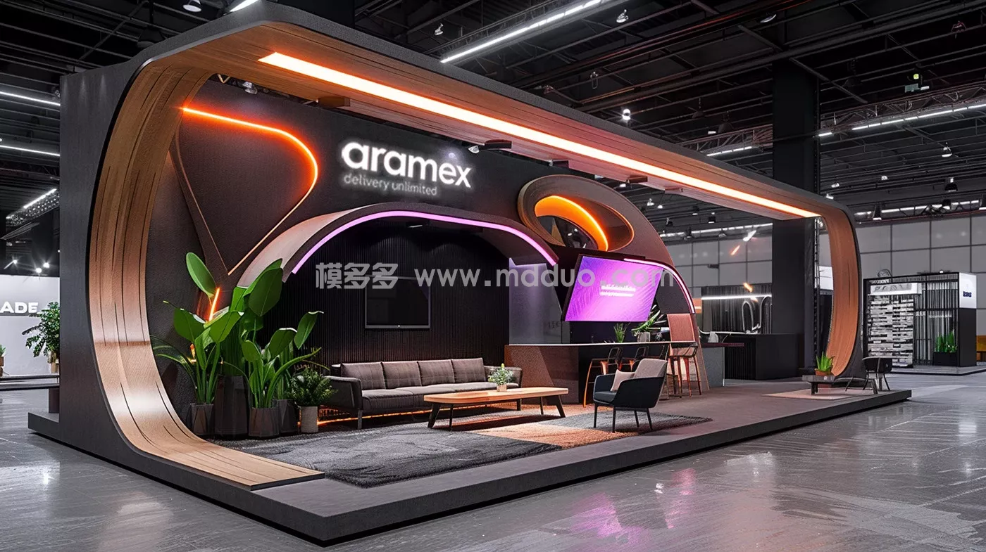 Aramex expo booth concept(图2)