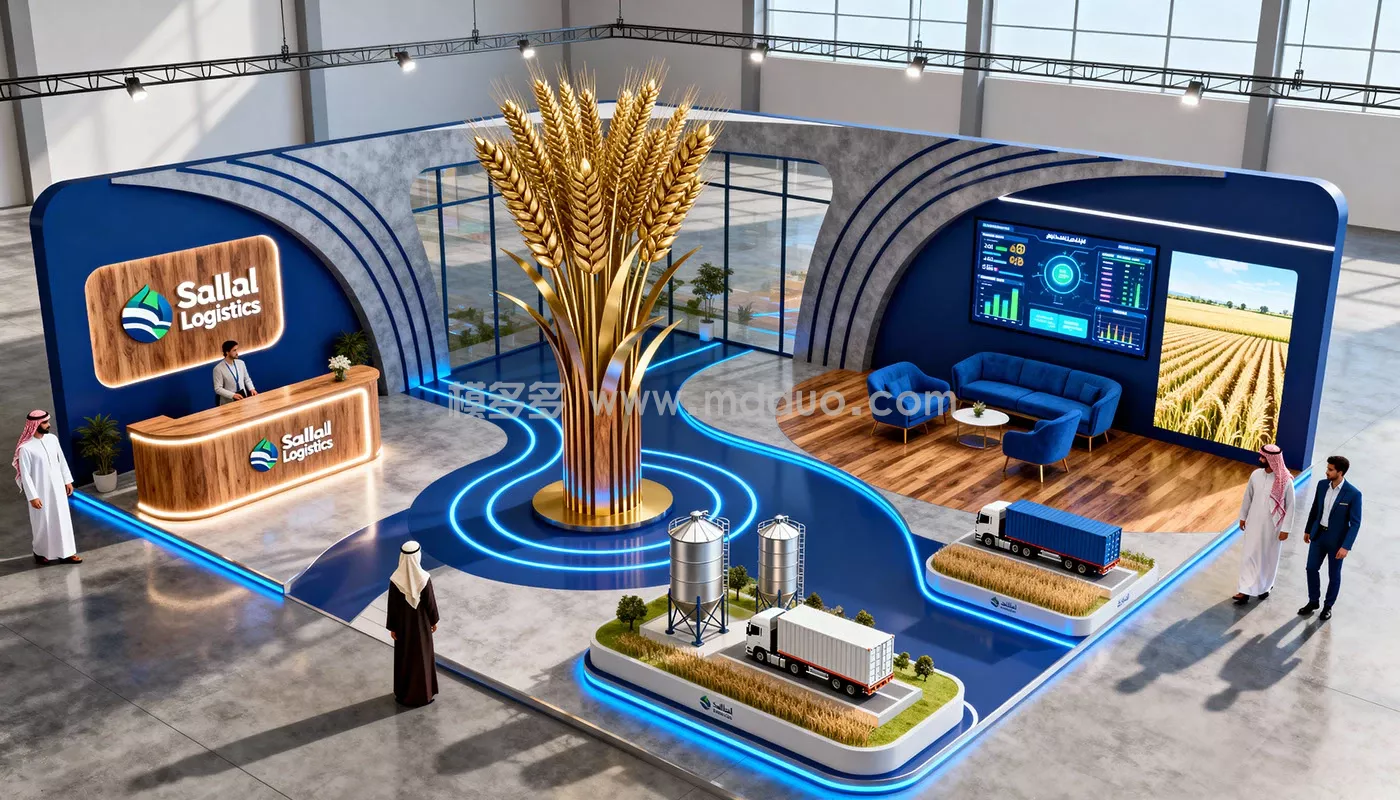 Saudi Agricultural Logistics Pavilion AI __ Behance