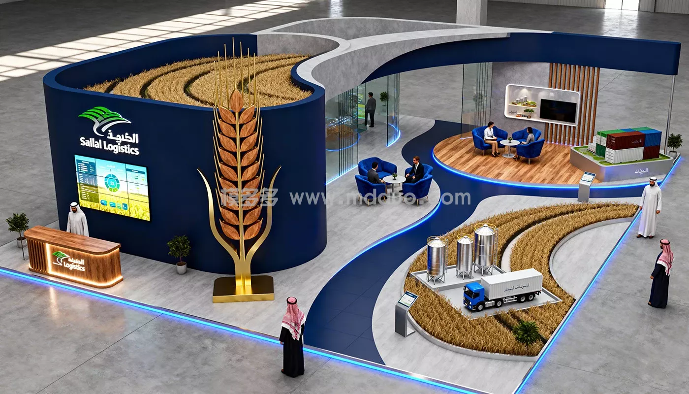 Saudi Agricultural Logistics Pavilion AI __ Behance(图4)