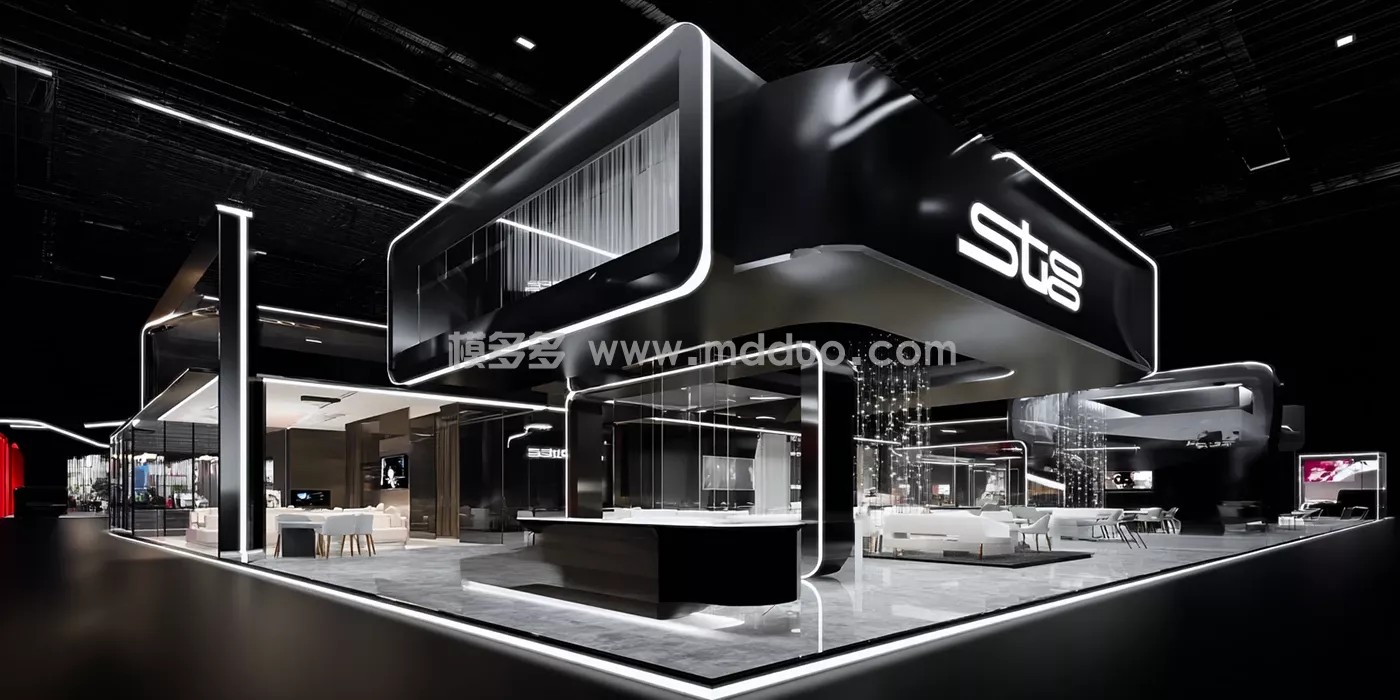 STS booth AI CONCEPT __ Behance(图1)