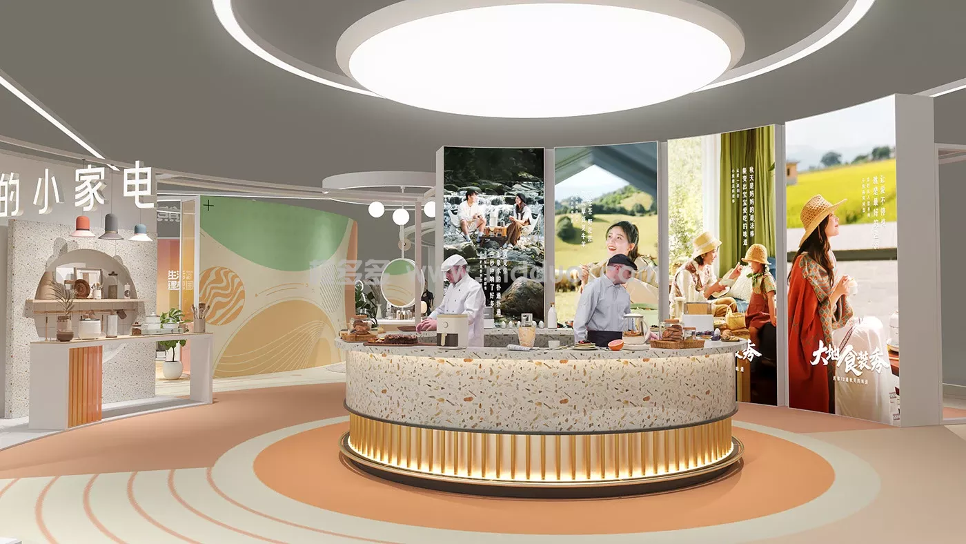 小熊电器2023AWE主题展台设计 (图9)