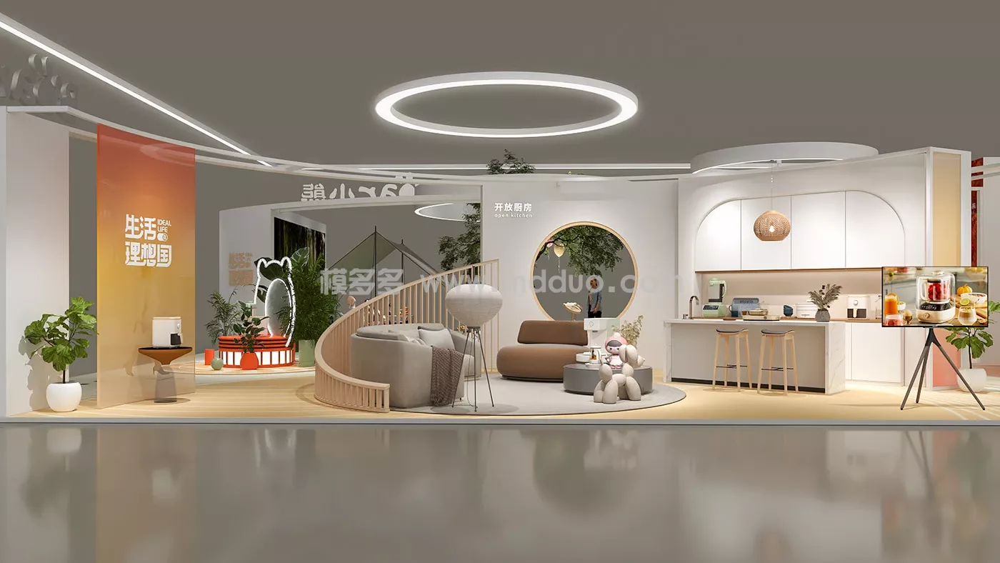 小熊电器2023AWE主题展台设计 (图16)