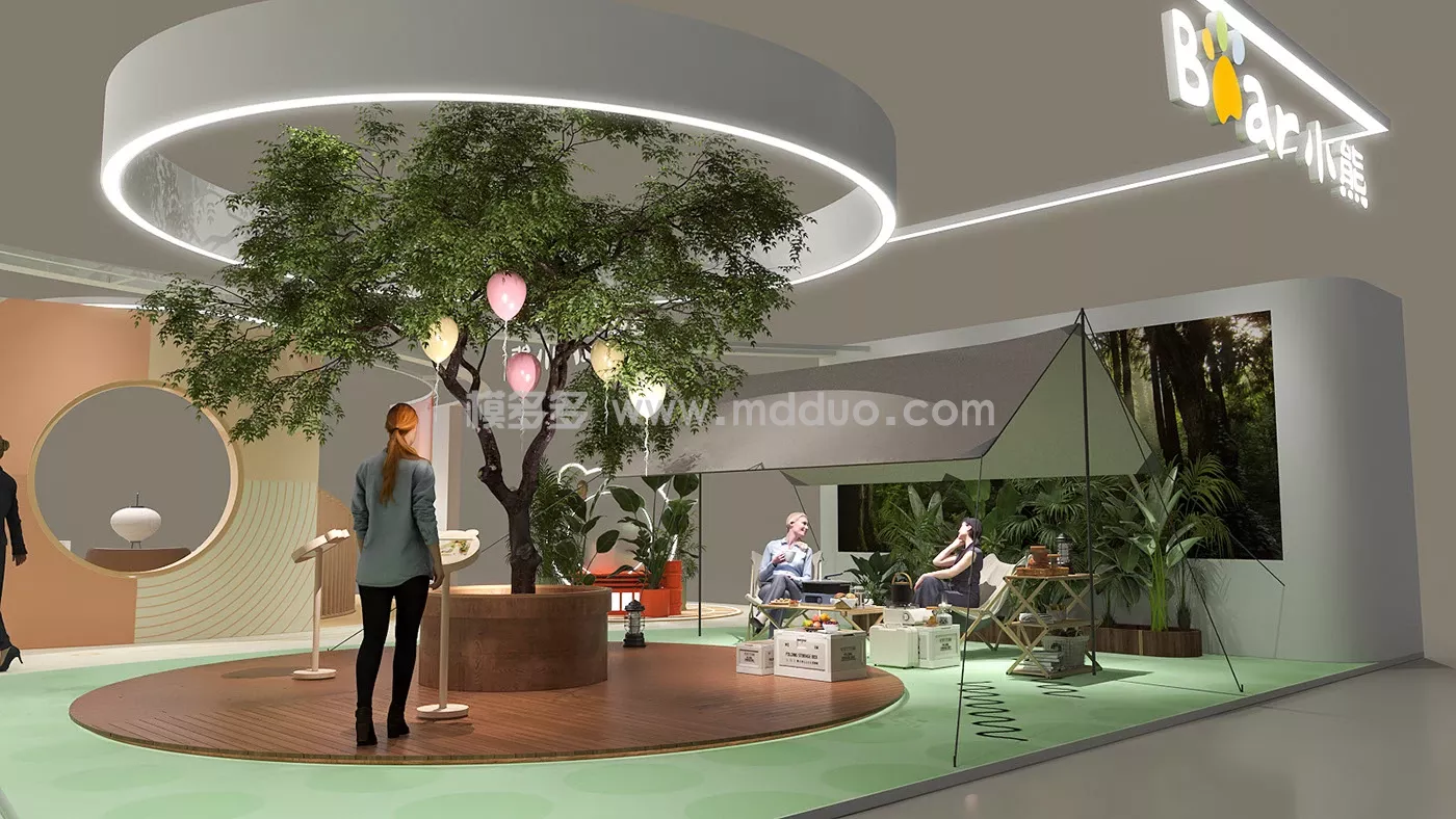 小熊电器2023AWE主题展台设计 (图10)