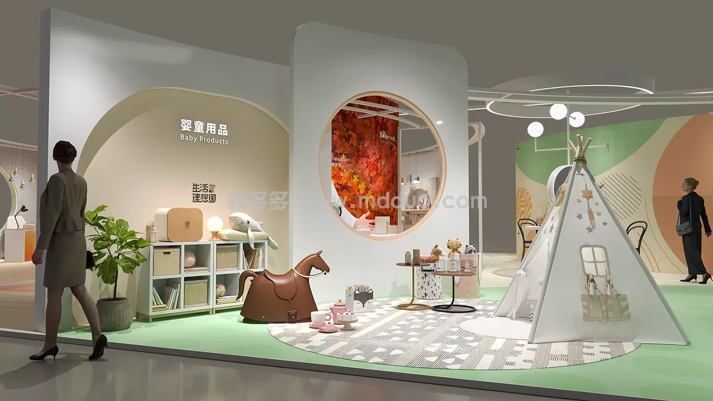 小熊电器2023AWE主题展台设计 (图11)